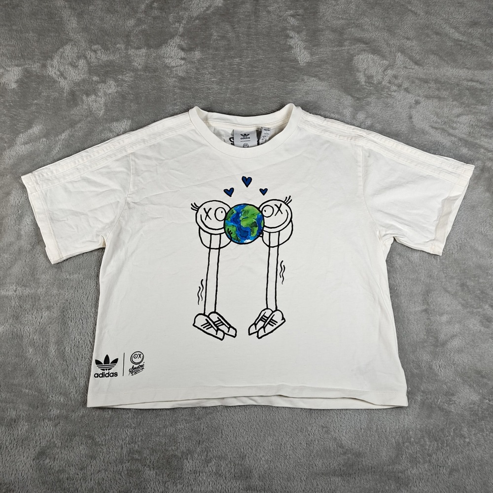 Adidas Andre Saraiva T Shirt Kids Large Earth Day Graffiti Street Art HK5224
